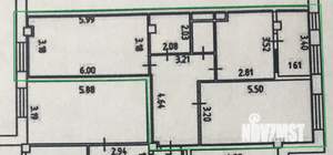2-к квартира, вторичка, 69м2, 6/17 этаж