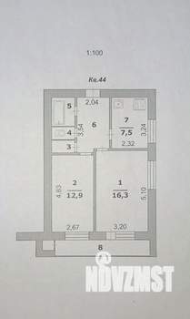 2-к квартира, вторичка, 48м2, 8/12 этаж