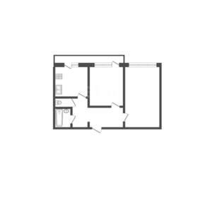 2-к квартира, вторичка, 51м2, 8/10 этаж