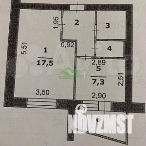 1-к квартира, вторичка, 34м2, 1/5 этаж