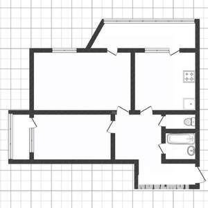 2-к квартира, вторичка, 54м2, 2/14 этаж
