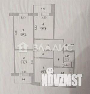 4-к квартира, вторичка, 84м2, 10/10 этаж