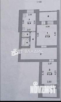 2-к квартира, вторичка, 61м2, 2/5 этаж