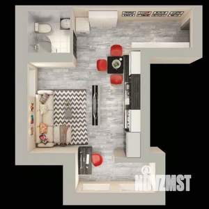 Студия квартира, вторичка, 31м2, 3/5 этаж