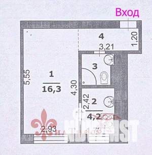 1-к квартира, вторичка, 30м2, 2/5 этаж