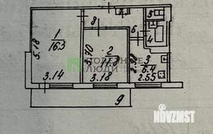 2-к квартира, вторичка, 45м2, 8/9 этаж