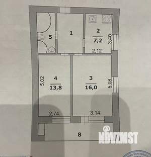 2-к квартира, вторичка, 50м2, 12/12 этаж