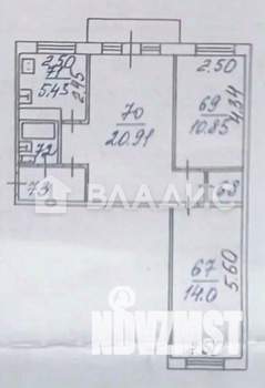 3-к квартира, вторичка, 58м2, 3/5 этаж