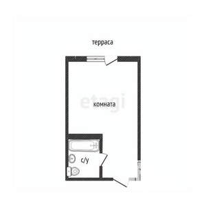 Студия квартира, вторичка, 21м2, 1/8 этаж