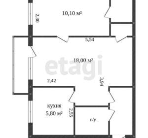 2-к квартира, вторичка, 46м2, 2/4 этаж
