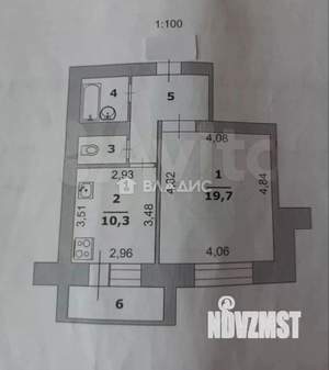 1-к квартира, вторичка, 42м2, 9/12 этаж