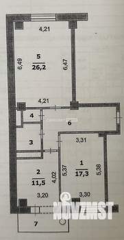2-к квартира, вторичка, 72м2, 2/9 этаж