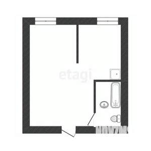 Студия квартира, вторичка, 27м2, 3/5 этаж