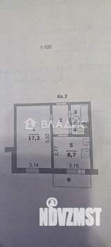1-к квартира, вторичка, 34м2, 3/10 этаж