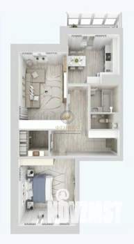 2-к квартира, вторичка, 68м2, 1/7 этаж