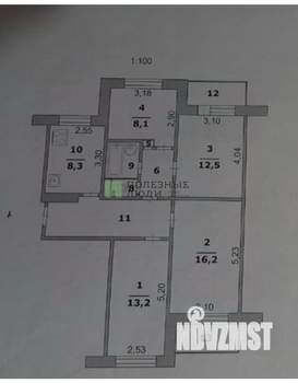 4-к квартира, вторичка, 75м2, 7/9 этаж