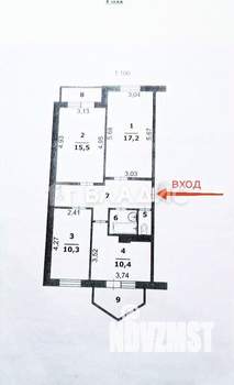 3-к квартира, вторичка, 72м2, 4/5 этаж