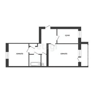 2-к квартира, вторичка, 50м2, 5/5 этаж