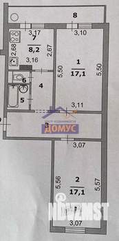 2-к квартира, вторичка, 61м2, 1/10 этаж