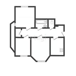 3-к квартира, вторичка, 81м2, 1/15 этаж