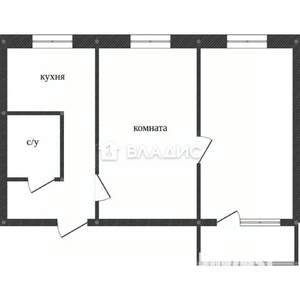 2-к квартира, вторичка, 45м2, 2/2 этаж