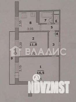 2-к квартира, вторичка, 45м2, 2/9 этаж