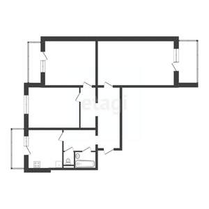 3-к квартира, вторичка, 69м2, 8/10 этаж