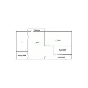 2-к квартира, вторичка, 44м2, 4/5 этаж