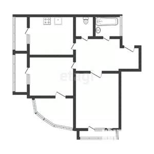 2-к квартира, вторичка, 60м2, 11/13 этаж