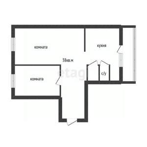 2-к квартира, вторичка, 61м2, 4/7 этаж