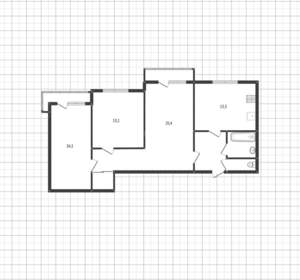 3-к квартира, вторичка, 76м2, 7/17 этаж