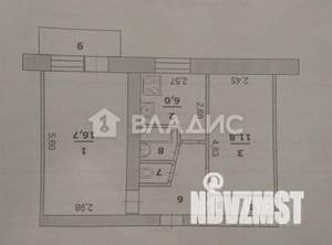 2-к квартира, вторичка, 44м2, 3/5 этаж