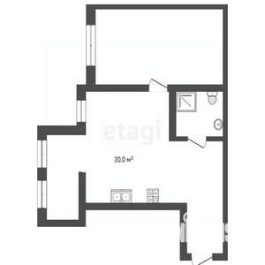 2-к квартира, вторичка, 47м2, 5/5 этаж