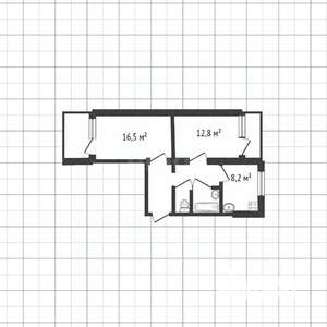 2-к квартира, вторичка, 51м2, 1/9 этаж