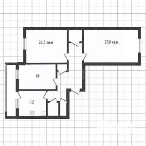 3-к квартира, вторичка, 107м2, 4/9 этаж
