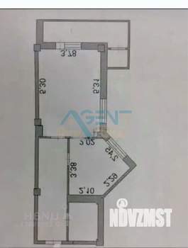1-к квартира, вторичка, 56м2, 6/15 этаж