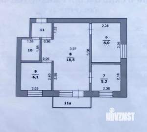 3-к квартира, вторичка, 43м2, 4/6 этаж