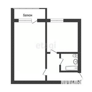 1-к квартира, вторичка, 42м2, 8/11 этаж