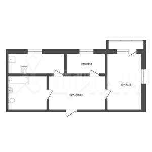2-к квартира, вторичка, 43м2, 1/5 этаж