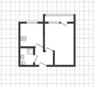 1-к квартира, вторичка, 32м2, 5/5 этаж