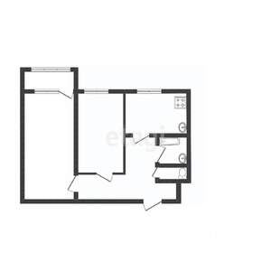 2-к квартира, вторичка, 45м2, 5/9 этаж