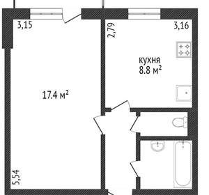 1-к квартира, вторичка, 34м2, 1/10 этаж