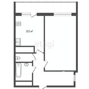 1-к квартира, вторичка, 50м2, 7/11 этаж