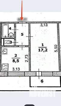 1-к квартира, вторичка, 33м2, 3/10 этаж