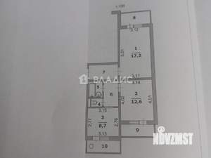 2-к квартира, вторичка, 51м2, 3/10 этаж