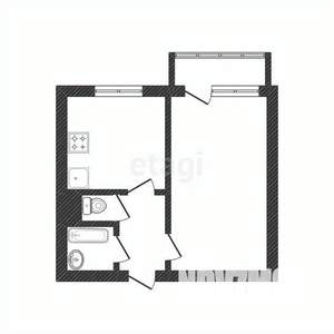 1-к квартира, вторичка, 50м2, 7/14 этаж