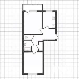2-к квартира, вторичка, 50м2, 2/5 этаж
