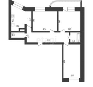 3-к квартира, вторичка, 64м2, 9/9 этаж
