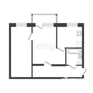 2-к квартира, вторичка, 74м2, 2/8 этаж