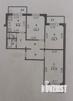 3-к квартира, вторичка, 69м2, 3/9 этаж